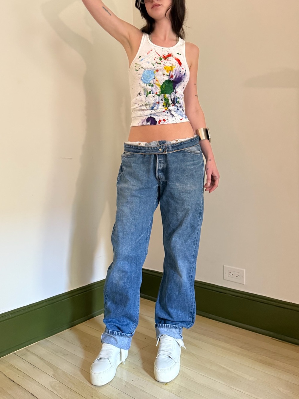 Acne Studios White Platform Sneakers